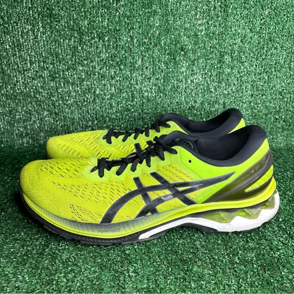 Asics Mens Gel Kayano 27 Green Black Running Shoes Sneakers Size 11.5 - Picture 3 of 12